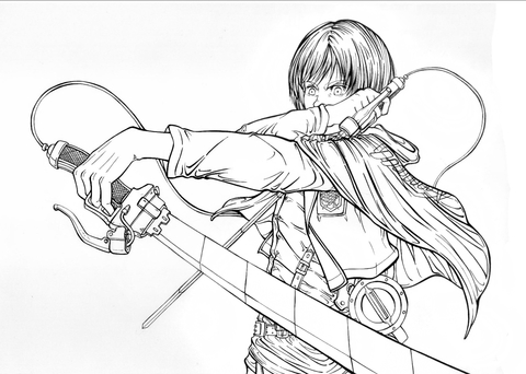 Armin Arlert Coloring Page